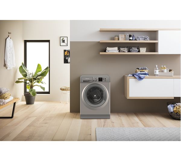 HOTPOINT NSWR 845C GK UK N 8 kg 1400 Spin Washing Machine - Graphite