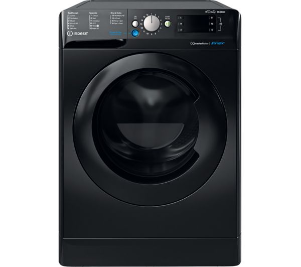 INDESIT BDE 86436X B UK N 8 kg Washer Dryer - Black