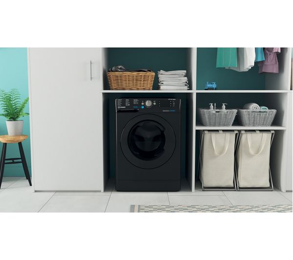 INDESIT BDE 86436X B UK N 8 kg Washer Dryer - Black