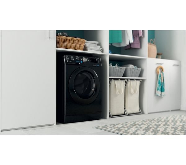 INDESIT BDE 86436X B UK N 8 kg Washer Dryer - Black