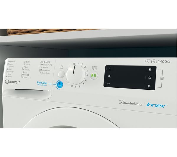 INDESIT BDE 96436X W UK N 9 kg Washer Dryer - White