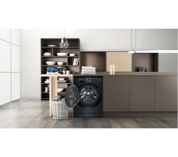 HOTPOINT NDD 8636 BDA UK 8 kg Washer Dryer - Black