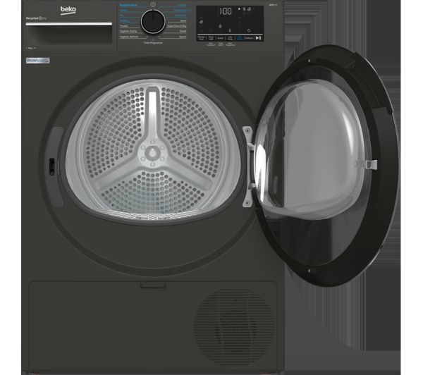 BEKO Pro B5T4923IG 9 kg Heat Pump Tumble Dryer - Graphite