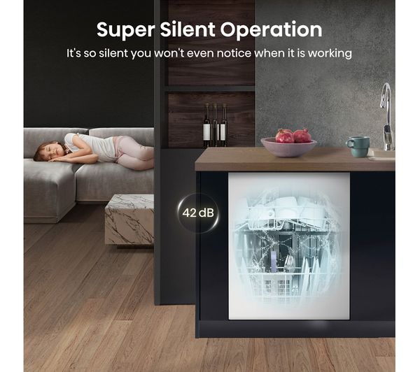 HISENSE HV673C61UK Full-size Fully Integrated WiFi-enabled Dishwasher