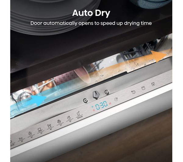 HISENSE HV673C61UK Full-size Fully Integrated WiFi-enabled Dishwasher