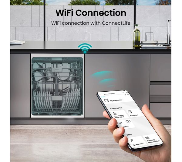 HISENSE HV673C61UK Full-size Fully Integrated WiFi-enabled Dishwasher