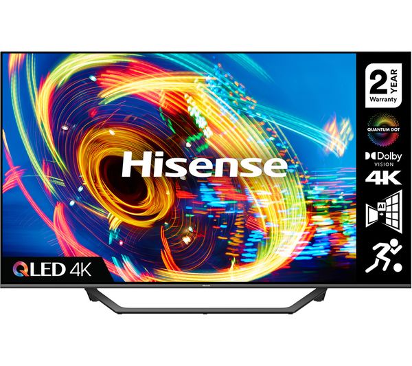 HISENSE 65A7HQTUK 65" Smart 4K Ultra HD HDR QLED TV with Alexa & Google Assistant