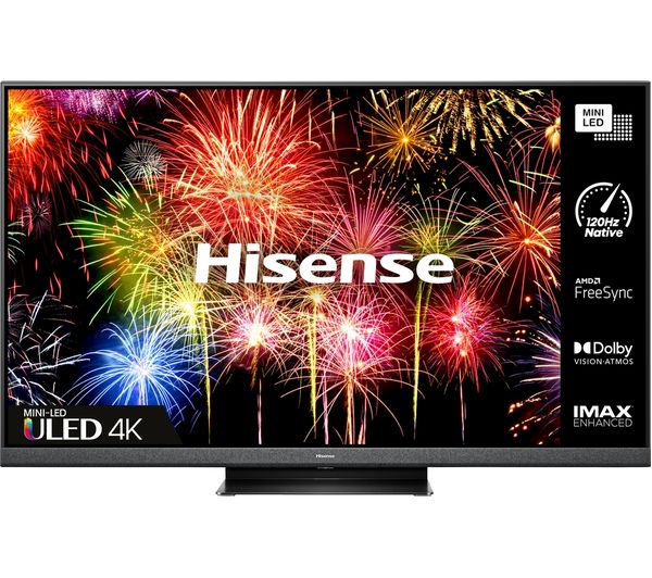 HISENSE 65U8HQTUK 65" 4K Ultra HD HDR Mini-LED ULED TV with Amazon Alexa & Google Assistant