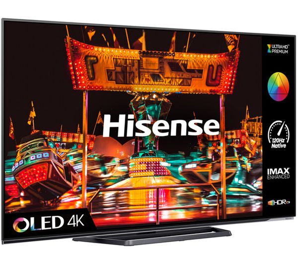 HISENSE 55A85HTUK 55" Smart 4K Ultra HD HDR OLED TV with Google Assistant & Amazon Alexa