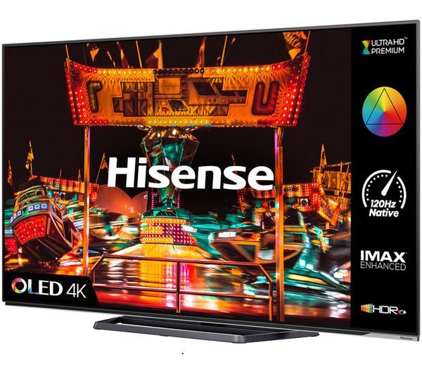 HISENSE 55A85HTUK 55" Smart 4K Ultra HD HDR OLED TV with Google Assistant & Amazon Alexa