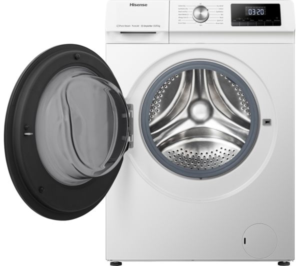 HISENSE 3 Series WDQA1014EVJM 10 kg Washer Dryer - White