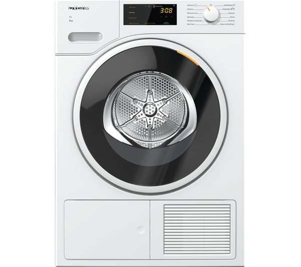 MIELE T1 TWD260WP WiFi-enabled 8 kg Heat Pump Tumble Dryer - White