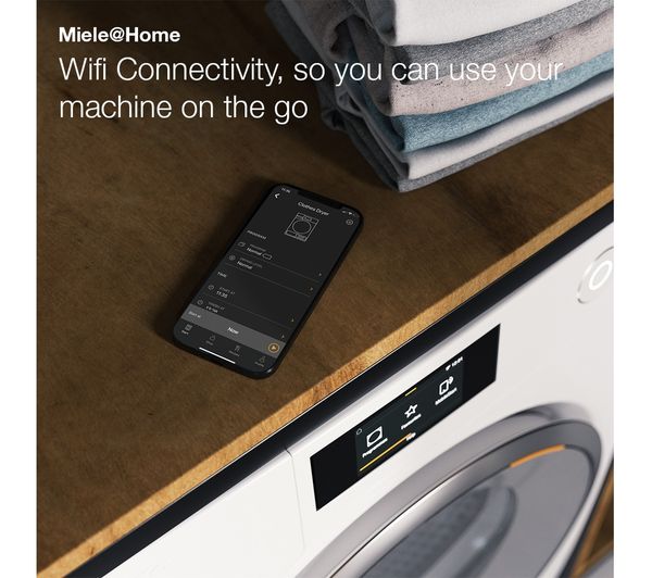 MIELE T1 TWD260WP WiFi-enabled 8 kg Heat Pump Tumble Dryer - White
