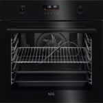AEG SteamBake BPK556260B Electric Pyrolytic Oven - Black