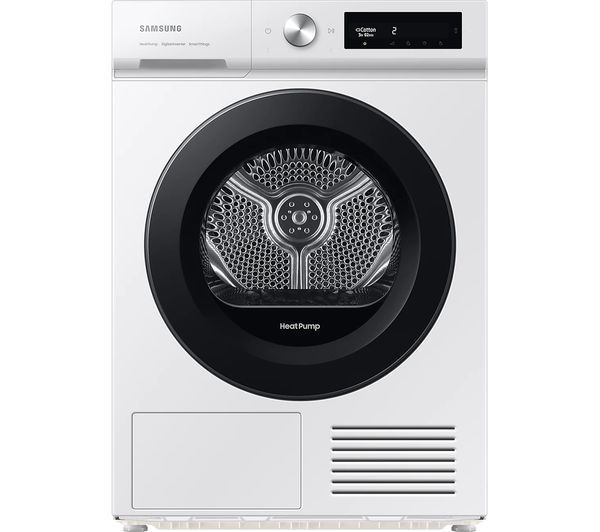 SAMSUNG Bespoke Series 5+ OptimalDry DV90BB5245AW S1 WiFi-enabled 9 kg Heat Pump Tumble Dryer - White