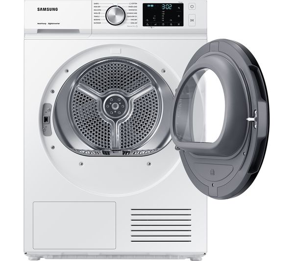 SAMSUNG Bespoke Series 5+ OptimalDry DV90BB5245AW S1 WiFi-enabled 9 kg Heat Pump Tumble Dryer - White