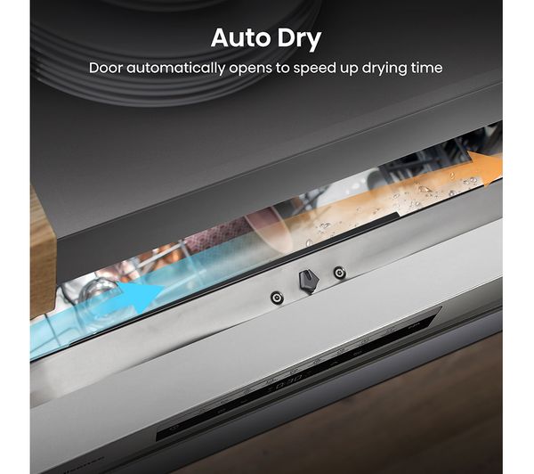 HISENSE HS673C60XUK Full-size WiFi-enabled Dishwasher - Stainless Steel