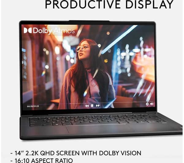 LENOVO Yoga 7 14" 2 in 1 Laptop - AMD Ryzen™ 5 256 GB SSD Blue