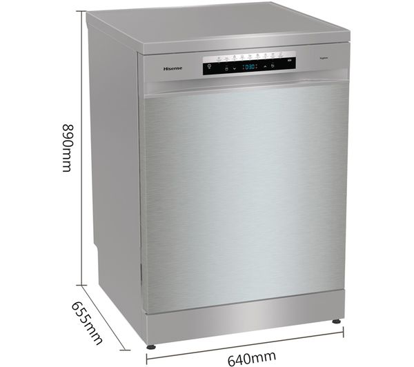 HISENSE Auto Dose HS693C60XADUK Full-size WiFi-enabled Dishwasher - Stainless Steel
