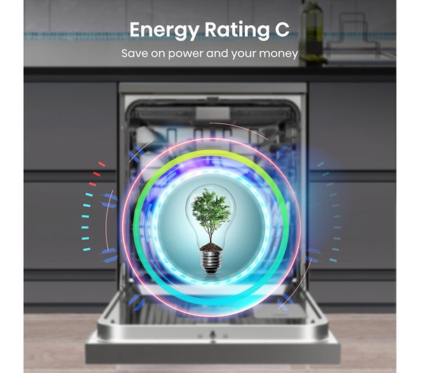 HISENSE Auto Dose HS693C60XADUK Full-size WiFi-enabled Dishwasher - Stainless Steel