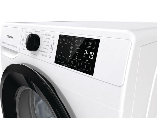 HISENSE 3+ Series WFGC101439VM 10 kg 1400 Spin Washing Machine - White