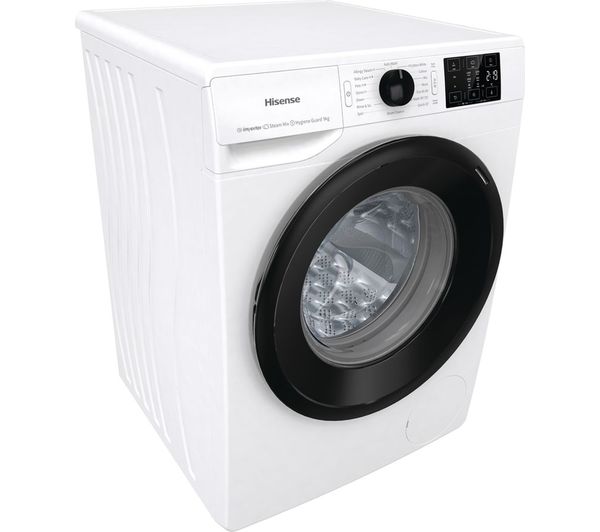 HISENSE 3+ Series WFGC901439VM 9 kg 1400 Spin Washing Machine - White