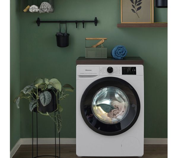 HISENSE 3+ Series WFGC901439VM 9 kg 1400 Spin Washing Machine - White