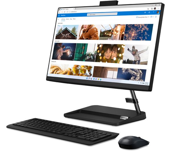 LENOVO IdeaCentre AIO 3i 23.8" All-in-One PC - Intel® Pentium® Gold 256 GB SSD Black