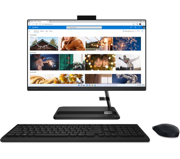 LENOVO IdeaCentre AIO 3i 23.8" All-in-One PC - Intel® Pentium® Gold 256 GB SSD Black