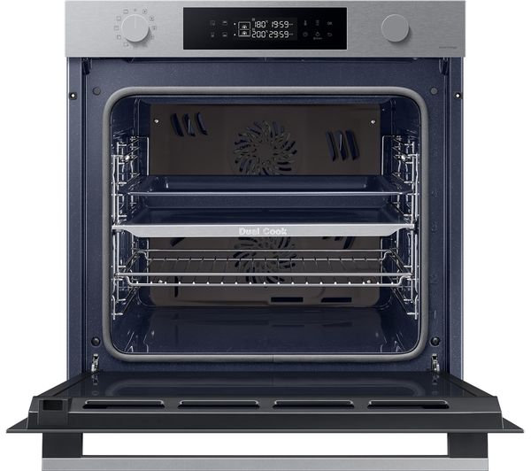 SAMSUNG Series 4 Dual Cook NV7B44205AS U4 Electric Smart Oven - Stainless Steel