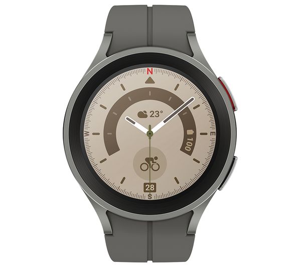 SAMSUNG Galaxy Watch5 Pro 4G with Bixby & Google Assistant - Grey Titanium 45 mm