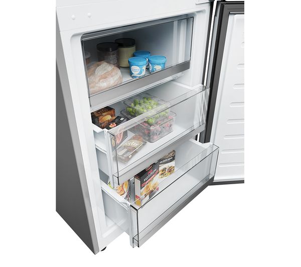 HAIER HDW1620DNPK Smart 70 30 Fridge Freezer - Inox