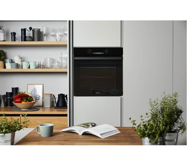 HISENSE BI64211PB Electric Pyrolytic Oven - Black