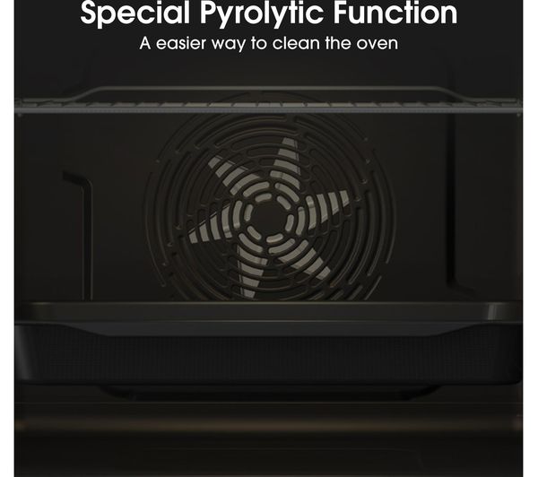 HISENSE BI64211PX Electric Pyrolytic Oven - Black & Stainless Steel