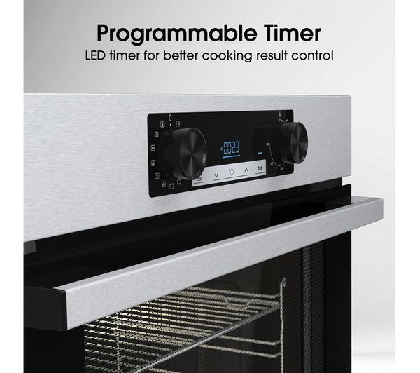 HISENSE BI64211PX Electric Pyrolytic Oven - Black & Stainless Steel