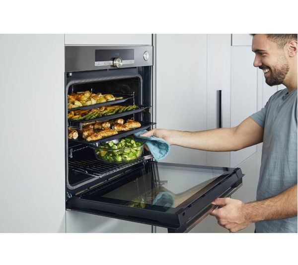 HISENSE BI64211PX Electric Pyrolytic Oven - Black & Stainless Steel