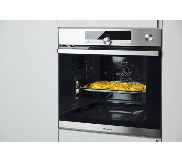 HISENSE BI64211PX Electric Pyrolytic Oven - Black & Stainless Steel