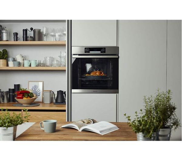 HISENSE BI64211PX Electric Pyrolytic Oven - Black & Stainless Steel