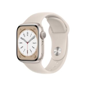 APPLE Watch Series 8 Cellular - Starlight with Starlight Sports Band  41 mm