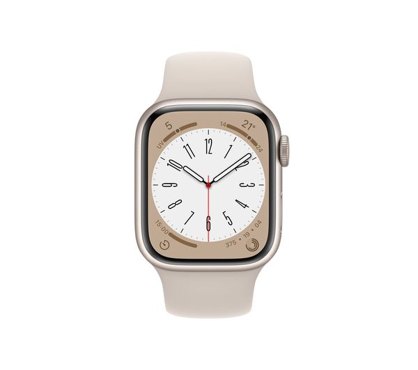 APPLE Watch Series 8 Cellular - Starlight with Starlight Sports Band 41 mm