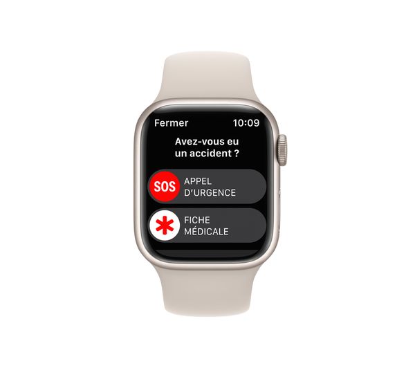 APPLE Watch Series 8 Cellular - Starlight with Starlight Sports Band 41 mm