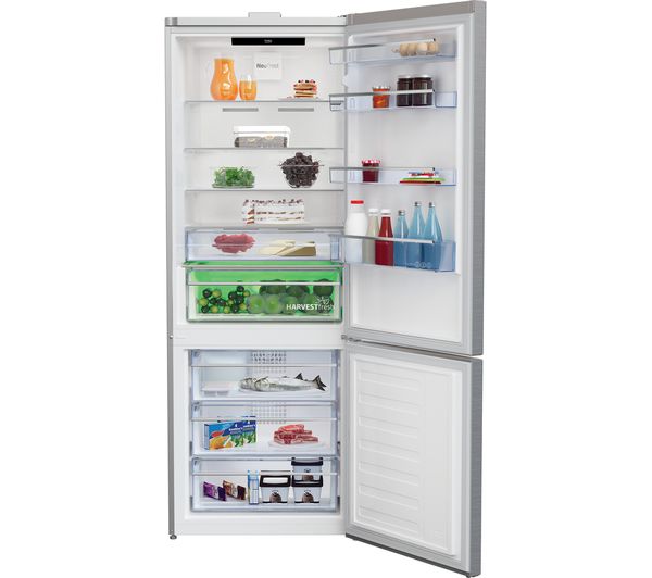 BEKO Harvestfresh CNG4792VPS 60 40 Fridge Freezer - Stainless Steel
