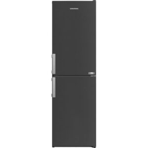 GRUNDIG VitaminZone GKN4582VPZ 50 50 Fridge Freezer - Black Steel