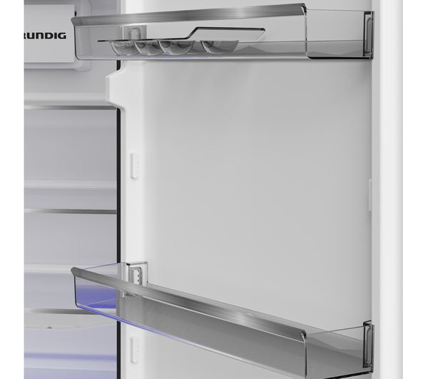 GRUNDIG VitaminZone GKN4582VPZ 50 50 Fridge Freezer - Black Steel