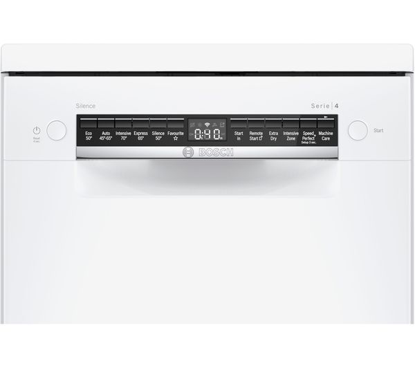 BOSCH Series 4 SPS4HKW45G Slimline WiFi-enabled Dishwasher - White