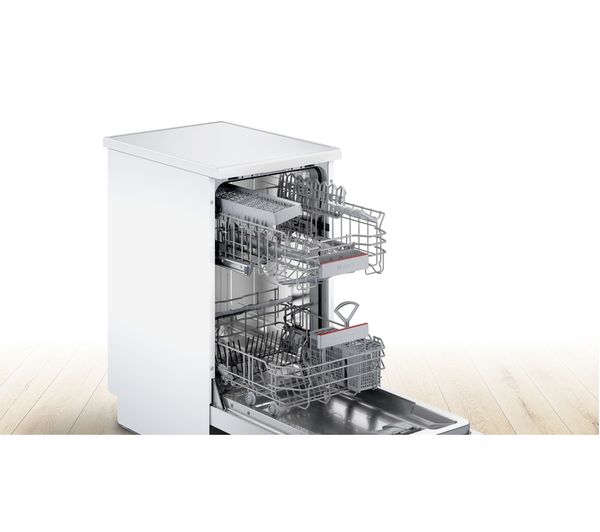 BOSCH Series 4 SPS4HKW45G Slimline WiFi-enabled Dishwasher - White