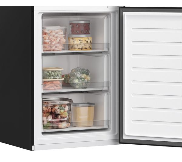 HOOVER HOCE4T618EBK Smart 60 40 Fridge Freezer - Black