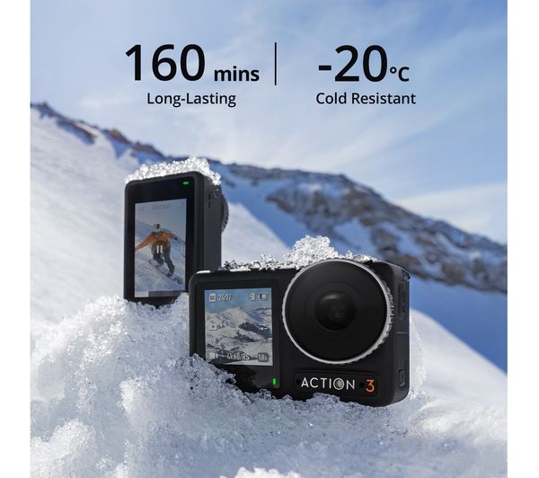 DJI Osmo Action 3 Adventure Combo 4K Ultra HD Action Camera - Black
