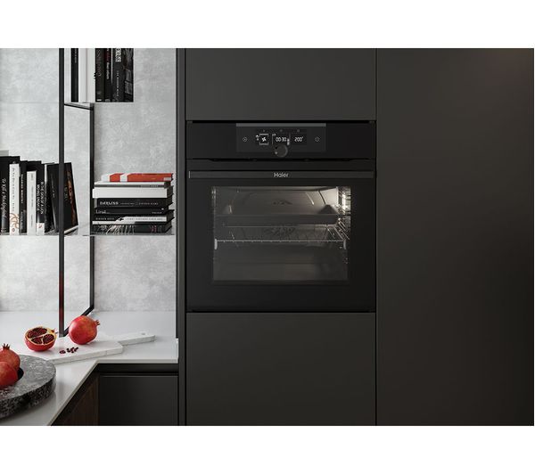 HAIER HWO60SM2F3BH Electric Steam Smart Oven - Black