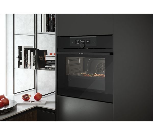 HAIER HWO60SM2F3BH Electric Steam Smart Oven - Black